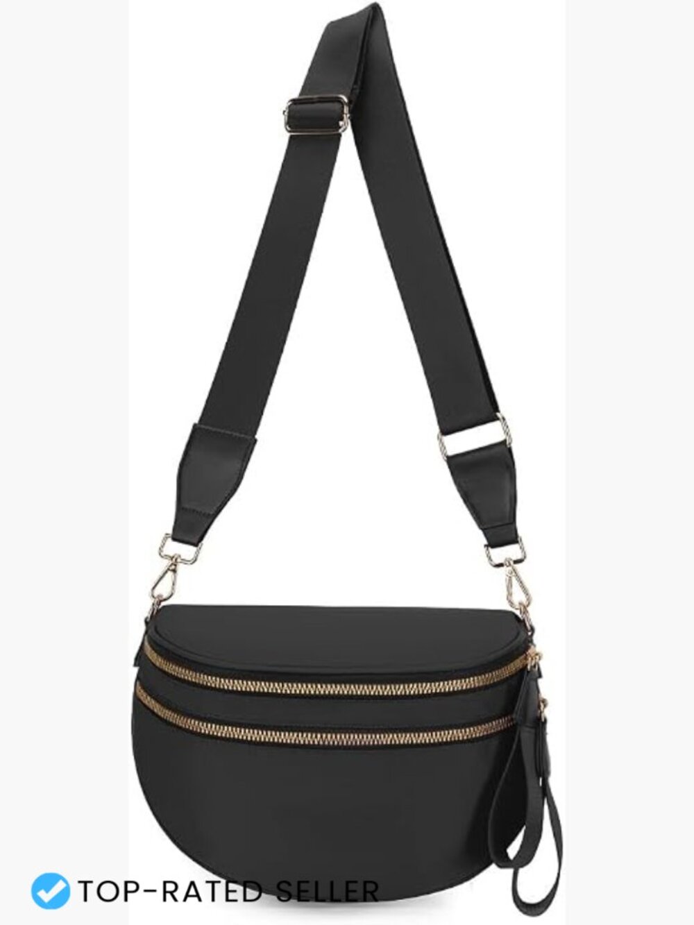 Checkered Crossbody Bum Bag Nylon Adjustable Strap Fanny Pack Chic Streetwear